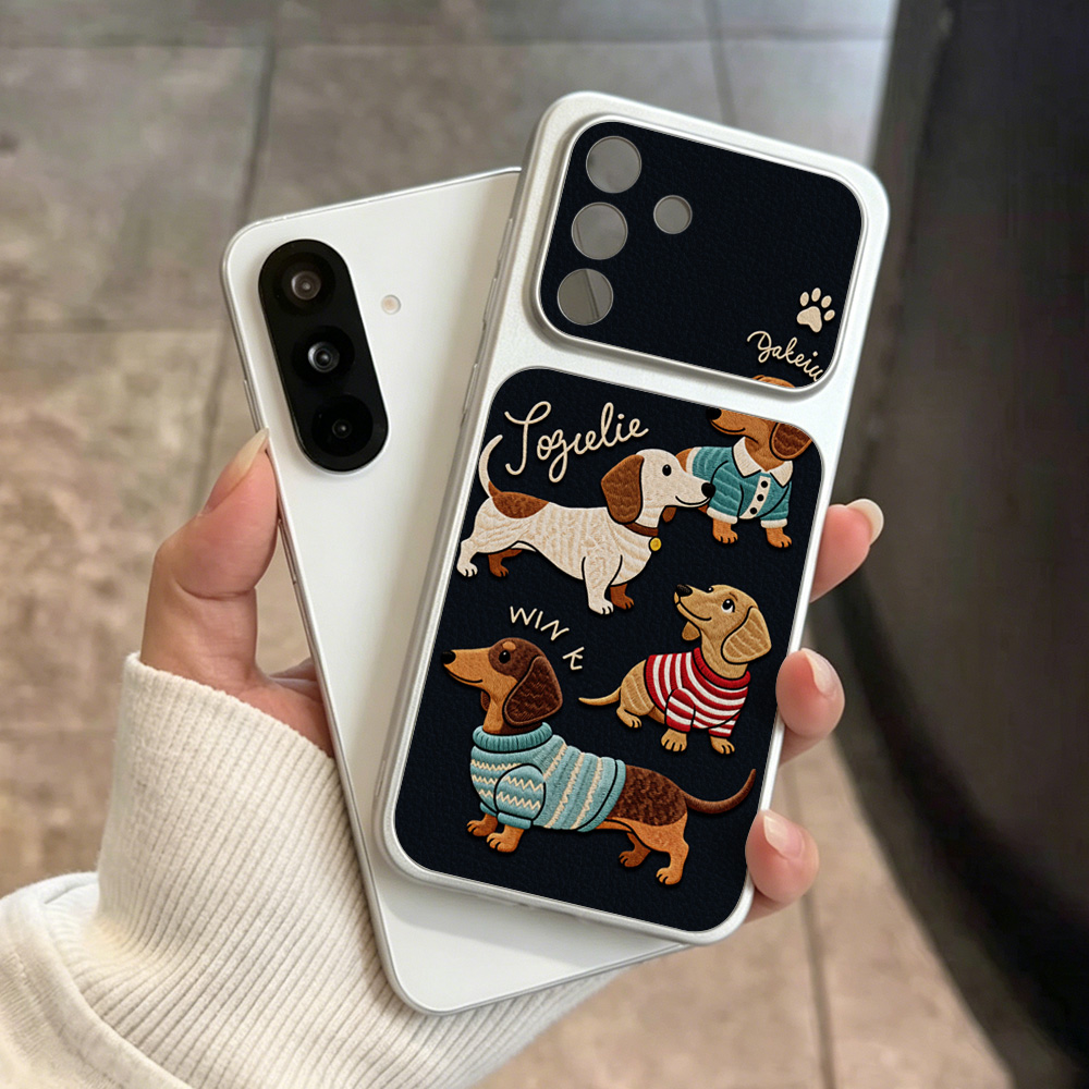 Phone Cases Galaxy A16 5G - Capa de Couro com Desenho de